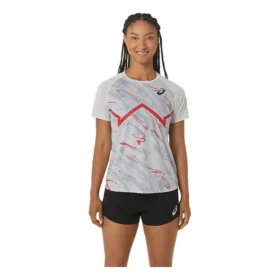 CJ-Line Light Short Sleeve Top “Lacier Grey Electric Red”