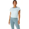 Nagino Flex Short Sleeves Top “Blue”