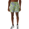 Suminigashi Motif Print 7IN Shorts “Grey Green”