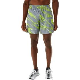 Suminigashi Motif Print 7IN Shorts “Grey Green”