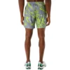 Suminigashi Motif Print 7IN Shorts “Grey Green”